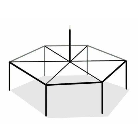 20' x 20' Hexagon High Peak Canopy Tent Frame Only