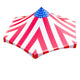 40' x 40' Hexagon High Peak Frame Party Tent Top - Red, White & Blue