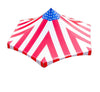Image of 40' x 40' Hexagon High Peak Frame Party Tent Top - Red, White & Blue