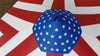 Image of 40' x 40' Hexagon High Peak Frame Party Tent Top - Red, White & Blue