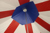 Image of 40' x 40' Hexagon High Peak Frame Party Tent Top - Red, White & Blue