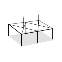 20' x 30' Twin Tube High Peak Canopy Tent Frame Only