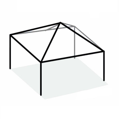 15' x 15' Replacement West Coast Tent Frame Only, Single Tube