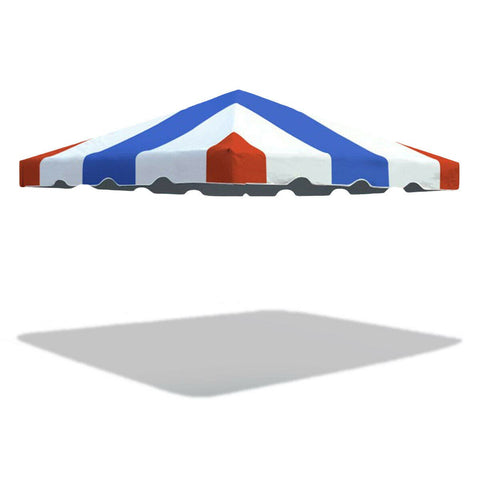 10' x 10' West Coast Frame Party Tent Top - Red, White, and Blue
