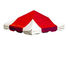 10' x 10' West Coast Frame Party Tent Top - Red and White