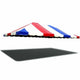20' x 30' West Coast Frame Party Tent Top - Red, White and Blue