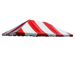 20' x 30' West Coast Frame Party Tent Top - Red and White