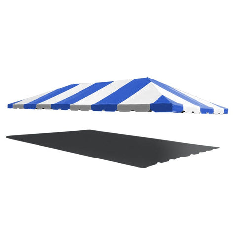 20' x 40' West Coast Frame Party Tent Top - Blue and White