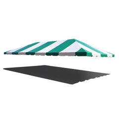 20' x 40' West Coast Frame Party Tent Top - Green and White