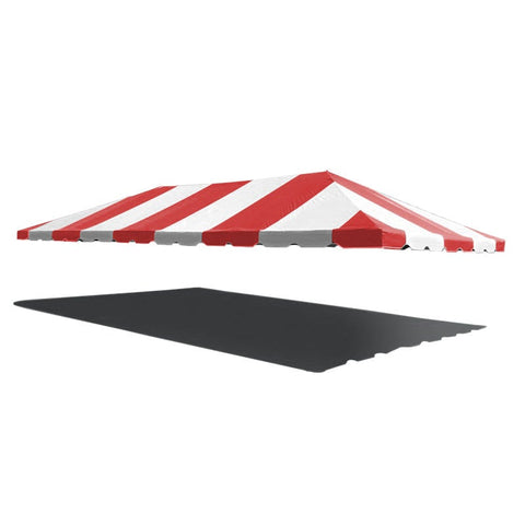 20' x 40' West Coast Frame Party Tent Top - Red and White