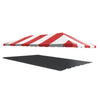 Image of 20' x 40' West Coast Frame Party Tent Top - Red and White
