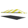 Image of 20' x 40' West Coast Frame Party Tent Top - Yellow and White