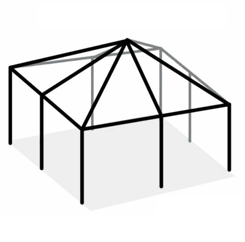 30' x 30' Replacement West Coast Tent Frame Only, Single Tube