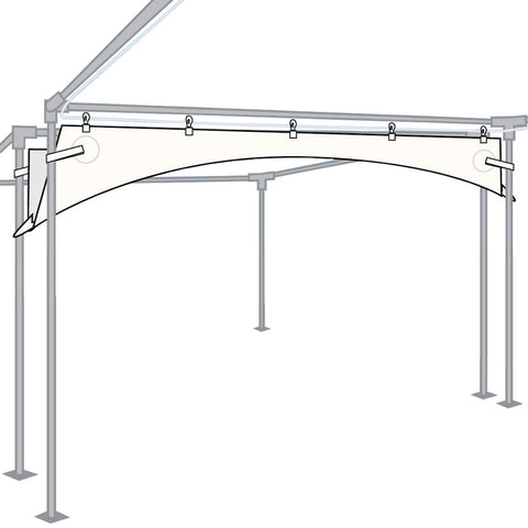15' Rain Gutter for High Peak Frame Tent
