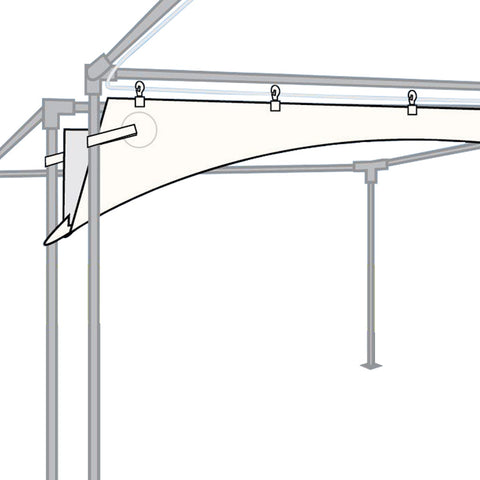 10' Rain Gutter for High Peak Frame Tent