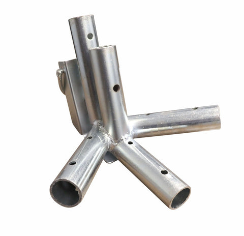 4-Way Corner Fitting for West Coast Frame Tents, Twin Tube
