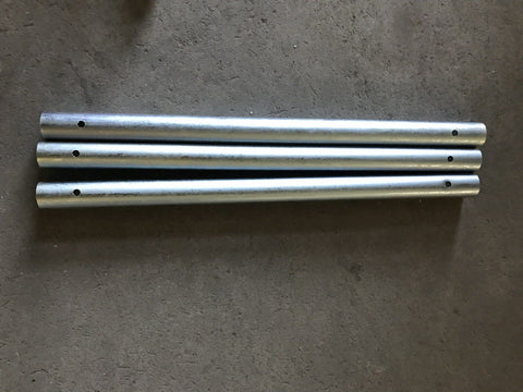 12' Frame Tent Jack Base Extensions - Single Piece Pipe