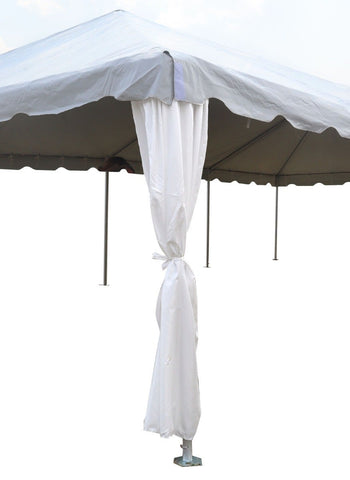 8.5' Polyester Tent Leg Cover Drapes, 2-Pack