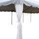 10.5' Polyester Tent Leg Cover Drapes, 2-Pack