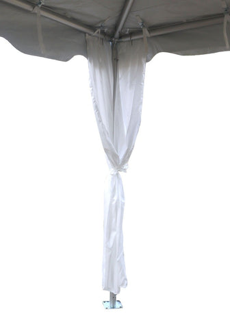 7.5' Polyester Tent Leg Cover Drapes, 2-Pack