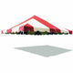 20' x 20' Weekender Standard Pole Party Tent Top - Red/White