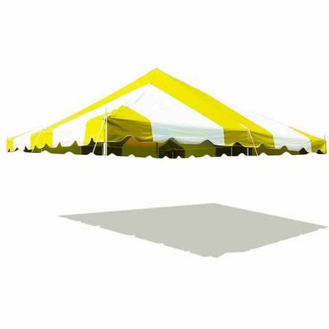 20' x 20' Weekender Standard Pole Party Tent Top - Yellow/White