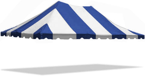 20' x 30' West Coast Frame Party Tent Top - Blue and White