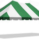 20' x 30' Weekender Standard Pole Party Tent Top - Green/White