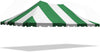 Image of 20' x 30' Weekender Standard Pole Party Tent Top - Green/White
