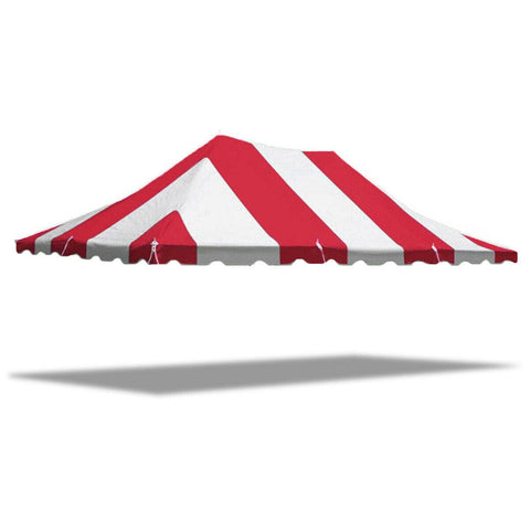 20' x 30' Weekender Standard Pole Party Tent Top - Red/White