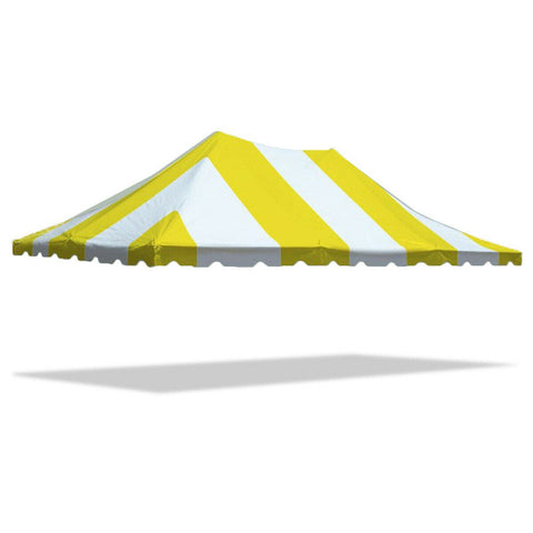 20' x 30' Weekender Standard Pole Party Tent Top - Yellow/White
