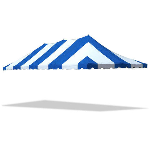 20' x 40' Weekender Standard Pole Party Tent Top - Blue/White