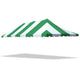 20' x 40' Weekender Standard Pole Party Tent Top - Green/White