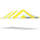 20' x 40' Weekender Standard Pole Party Tent Top - Yellow/White