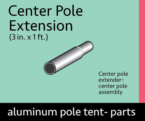 3" x 1' Center Pole Extension