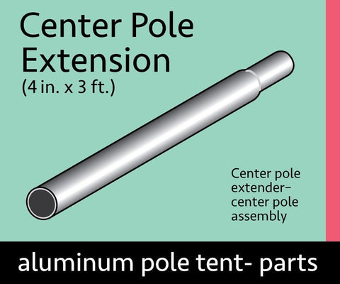 3' Center Pole Extension, 4" diameter