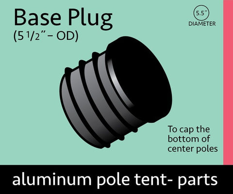 Center Pole Bottom Cap for 5 1/2" OD Center Poles