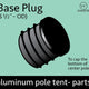 Center Pole Bottom Cap for 5 1/2" OD Center Poles