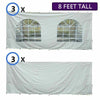 Image of 20' x 40' Party & Canopy Tent Premium Blockout Sidewall Kit for 8' Tent Sides