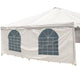 7' x 20' Party & Canopy Tent Standard Cathedral Sidewalls with Zipper Door