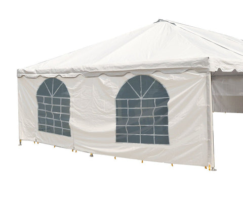 7' x 20' Party & Canopy Tent Premium Blockout Cathedral Sidewall with Zipper Door