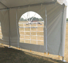 7' x 20' Party & Canopy Tent Standard Cathedral Sidewalls with Zipper Door