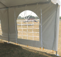 7' x 20' Party & Canopy Tent Premium Blockout Cathedral Sidewall with Zipper Door