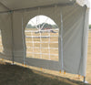 Image of 7' x 20' Party & Canopy Tent Premium Blockout Cathedral Sidewall with Zipper Door