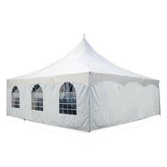 8' x 30' High Peak Frame Party & Canopy Tent Premium Blockout Cathedral Sidewall