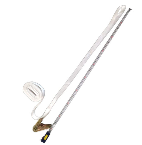 1'' x 15' Ratchet Strap with Loop Head, Single