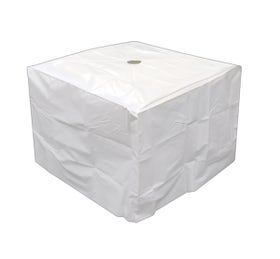 3500 lb Stacked Tent Ballast Vinyl Block Cover - 41" x 41" x 30.5", White
