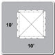 10' x 10' West Coast Frame Party Tent Top - White