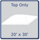 20' x 30' West Coast Frame Tent Top - White