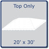 Image of 20' x 30' West Coast Frame Tent Top - White
